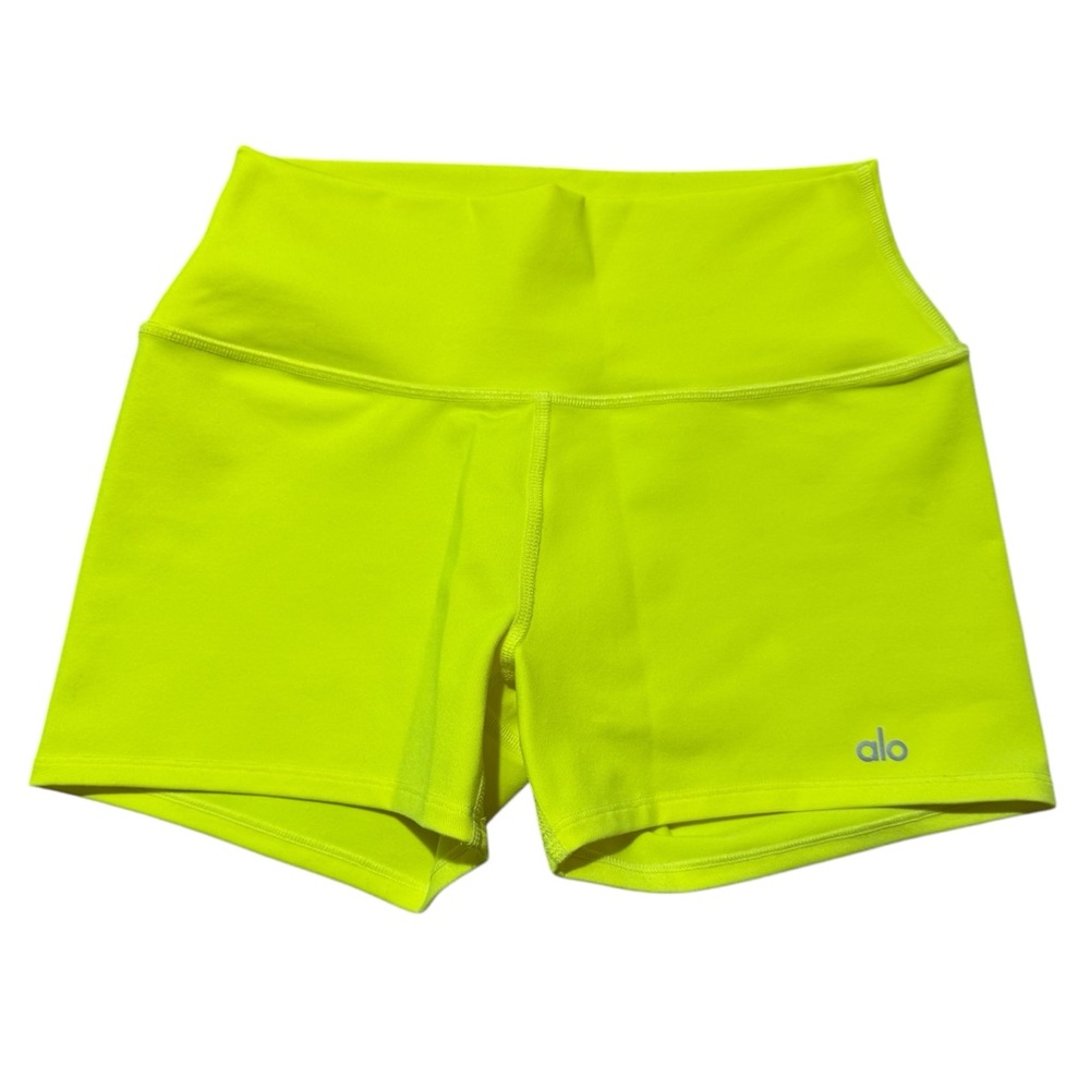ALO Yoga Neon Yellow Athletic Shorts